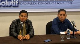 Calon Wali kota Tasming Hamd (TSM), didampingi Jubirnya Fuad Ukkas (Kanan)
