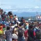 Suasana kepadatan penumpang di pelabuhan Nusantara Parepare, Sulsel, saat menjelang libur Nataru