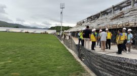 Suasana stadion GBH Parepare, saat dikunjungi perwakilan FIFA dan PSSI belum lama ini