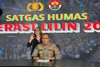 Kombes Pol Syamsu Ridwan, selaku Juru Bicara Operasi Lilin 2024, menyampaikan laporan terkini terkait situasi lalu lintas dan keamanan selama pelaksanaan operasi untuk mengamankan Natal dan Tahun Baru.