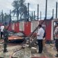 Kondisi asrama Ponpes DDI Patobong, Kecamatan Mattiro Sompe, Kabupaten Pinrang, pasca kebakaran