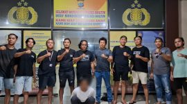 pemuda MF,  mengaku tim pemenangan salah satu pasangan calon bupati dan wakil bupati Pinrang, Sulawesi selatan, diduga menipu puluhan warga di Kabupaten Pinrang, berhasil ditangkap