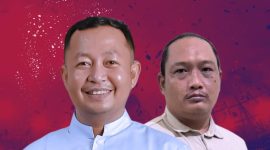 (Kiri) Ketua Askot PSSI Parepare, Ahmad Arbi Agus, (Kanan) Manager Persipare, Bahtiar Lado