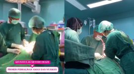 Suasana dokter melakukan persalinan dengan metode Enhanced Recovery After Caesarean Surgery (ERACS) di Rumah Sakit (RS) dr. Hasri Ainun Habibie Parepare