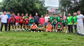 Foto bersama saat pelepasan tim Persipare Parepare menuju liga 4 Regional Sulsel