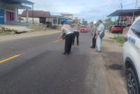 Jasa Raharja Cabang Parepare melalui Petugas Samsat Sidrap Aruji Pammula  melakukan survey bersama dengan Satuan Lalu Lintas Polres Sidrap, atas kejadian laka lantas