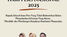 Flayer ucapan Hari Pers Nasional (HPN) 2025 oleh RSUD Andi Makkasau Parepare