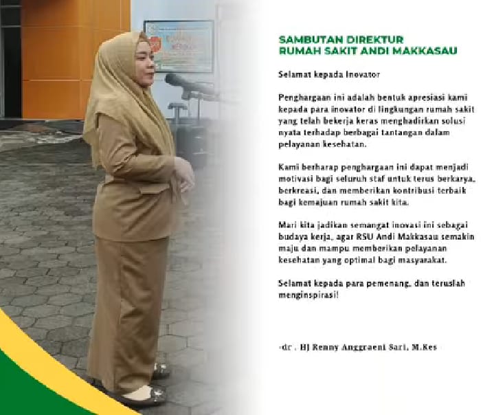 Direktur RSUD Andi Makkasau, dr Hj Renny Anggraeny Sari 