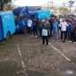 Suasana apel perdana 2025 di kantor Dinas Kominfo Parepare