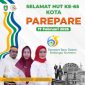 Player ucapan HUT ke-65 kota Parepare, dari RSUD Andi Makkasau Parepare