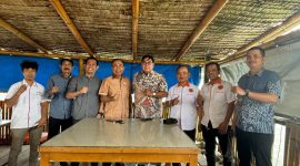 Foto bersama pengurus POBSI Sulsel dan POBSI Parepare, usai meninjau venue dijadikannya kota Parepare sebagai tuan rumah penyelenggaraan Pra Pekan Olahraga Provinsi (Pra Porprov) 2025 untuk cabang olahraga biliar. 