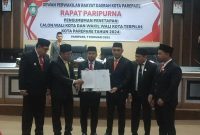 Dewan Perwakilan Rakyat Daerah (DPRD) Parepare, mengesahkan pasangan Tasming Hamid - Hermanto sebgai walikota dan wakil walikota terpilih pada pilkada 2024 Parepare , periode 2025-2030