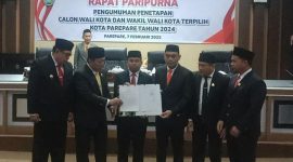 Dewan Perwakilan Rakyat Daerah (DPRD) Parepare, mengesahkan pasangan Tasming Hamid - Hermanto sebgai walikota dan wakil walikota terpilih pada pilkada 2024 Parepare , periode 2025-2030
