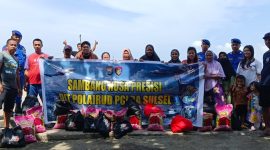 personel Kapal Pol (KP) XIV- 2009 Dit Polairud Polda Sulawesi selatan  (Sulsel), melaksanakan giat Bakti Sosial (Baksos) dan Sambang Nusa. Sabtu, 15 februari 2025