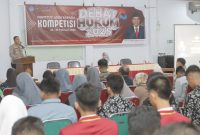 Kapolres Parepare, AKBP. Arman Muis saat memberikan kuliah umum di kampus Institut Andi Sapada (IAS), Kota Parepare, Sulawesi selatan 