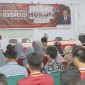 Kapolres Parepare, AKBP. Arman Muis saat memberikan kuliah umum di kampus Institut Andi Sapada (IAS), Kota Parepare, Sulawesi selatan 