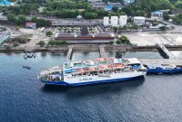 Salah satu armada PT Pelni bersandar di salah pelabuhan di Indonesia