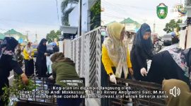 Suasana kerja bakti jajaran RSUD Andi Makkasau kota Parepare, dalam rangka menyambut HUT ke-65 Parepare