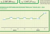 Grafik pertumbuhan ekonomi sumber BPS Parepare