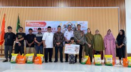 tebar paket sambut Ramadhan dari Lazismu 