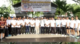 Foto bersama usai Coffee Morning di Lapangan Andi Makkasau kota Parepare dipimpin Wakil walikota Hermanto