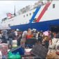 Suasana kepadatan penumpang jelang lebaran di Pelabuhan Nusantara Parepare