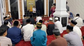 Walikota Tasming Hamid saat memberikan sambutan dalam rangka peresmian Masjid Nur Hanisa Laupa di Jalan H.A.M Arsyad, Kota Parepare, pada Minggu, 2 Maret 2025