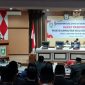 Wali kota Tasming Hamid yang didampingi wakilnya Hermanto P, saat memberikan pidato sambutan dalam rapat paripurna DPRD Parepare, senin (3/3/2025)