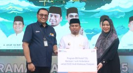 Pimpinan Cabang BRI Parepare menyerahkan bantuan satu unit ambulans kepada Pemerintah kota Parepare dan diserahkan kepada Direktur RSUD Andi Makkasau kota Parepare
