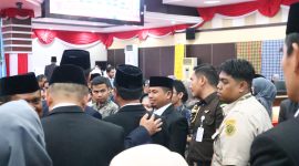 Wali Kota Parepare, Sulawesi selatan (Sulsel) Tasming Hamid menghadiri rapat paripurna serah terima jabatan Gubernur Sulsel
