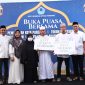 Suasana penyerahan bantuan p[aket sembako secara simbolis kepada dua panti asuhan di kota Parepare oleh pengurus DPC II Hiswana Migas Parepare 