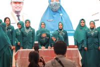 pelantikan dan pengukuhan Ketua Tim Penggerak PKK, Posyandu, Dekranasda, Bunda PAUD, Bunda Literasi, dan Bunda Forum Anak se-Kabupaten/Kota Provinsi Sulsel