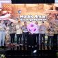 Suasana acara ‘Mudik Aman, Keluarga Nyaman Bersama Korlantas POLRI’ yang berlangsung di Auditorium Menara Bank Mega, Jakarta