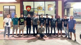 Sahar (32) diciduk tim Crime Fighters unit Resmob Satreskrim Polres Pinrang, Sulawesi selatan (Sulsel) di persembunyiannya Majene Sulawesi Barat (Sulbar)