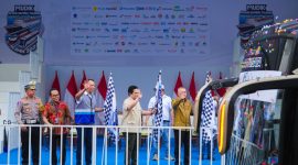 Kementerian Badan Usaha Milik Negara (BUMN) resmi melepas puluhan ribu peserta program Mudik Gratis BUMN 2025 bertajuk 