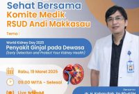 Flayer Talkshow sehat bersama Komite Medik RSUD Andi Makkasau di tvpeduli Parepare