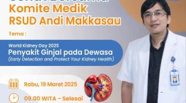 Flayer Talkshow sehat bersama Komite Medik RSUD Andi Makkasau di tvpeduli Parepare