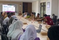 Suasana rakor di Rumah Sakit (RS) Hasri Ainun Habibie Kota Parepare 