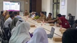 Suasana rakor di Rumah Sakit (RS) Hasri Ainun Habibie Kota Parepare 