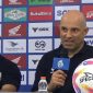 Pelatih utama PSM Makassar saat memberikan keterangan pers usai pertandingan lanjutan pekan ke-28 Liga 1 2024/2025 di stadion Bj Habibie Parepare