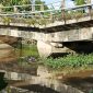 Kondisi jembatan Bila kecamatan Batulappa, kabupaten Pinrang, Sulawesi selatan, terancam ambruk