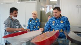 Wali kota Makassar, Sulawesi selatan, Munafri saat menghadiri Kolaborasi Sinergitas Penguatan SDM Angkatan Kerja Kota Makassar melalui Pelatihan Vokasi di  Aula BBPVP Makassar, Kamis (17/4/2025).