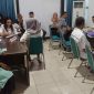 Suasana pemeriksaan kesehatan kesehatan gratis bagi seluruh pegawai dan anggota Dharma Wanita, di ruang rapat PAM Tirta Karajae kota Parepare. 