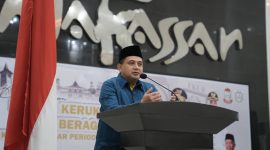 Wali Kota Makassar, Sulawesi selatan, Munafri Arifuddin menghadiri Pelantikan dan pengukuhan Pengurus Forum Kerukunan Umat Beragama (FKUB) Kota Makassar, periode 2025-2029.