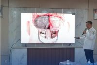 Direktur RS Hasri Ainun Habibie, dr Mahyuddin, saat memberikan penjelasan