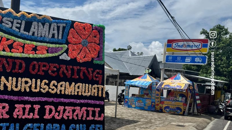 Minimarket Indomaret di Jalan Nurussamawati kota Parepare, Sulawesi selatan, kembali beroperasi. 
