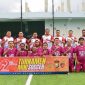 Foto bersama Forkopimda Fc Vs Media Fc sebelum kick off pertandingan