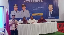 Ketua terpilih Fatahuddin saat memberikan sambutan dalam konferta