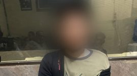 Wajah tersangka diblur, kini diamankan di Mapolres Parepare