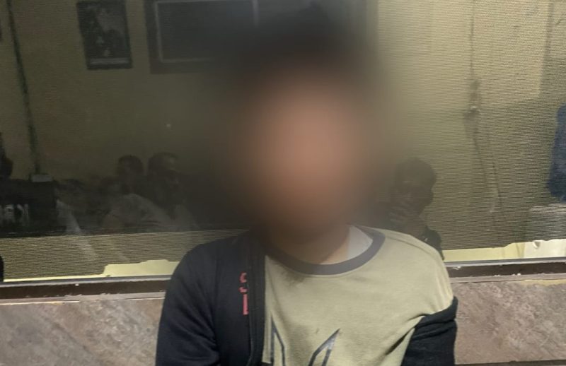 Wajah tersangka diblur, kini diamankan di Mapolres Parepare